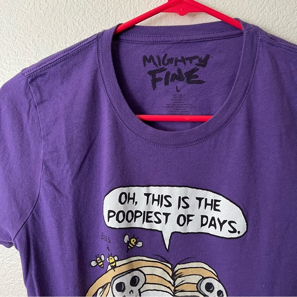 Vintage Y2K Hot Topic Mighty Fine Roman Dirge - Lenore Ice Cream Tee - Sz L - Picture 5 of 8